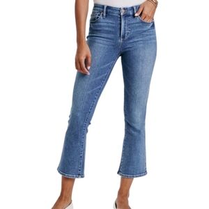 Dear John Jeanne Flare High Rise Cropped Jeans